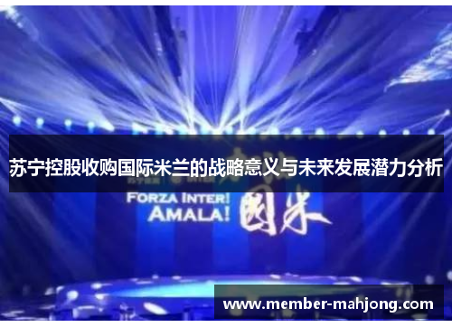 苏宁控股收购国际米兰的战略意义与未来发展潜力分析