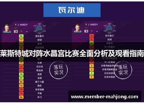 莱斯特城对阵水晶宫比赛全面分析及观看指南 莱斯特城对阵水晶宫比赛全面分析及观看指南